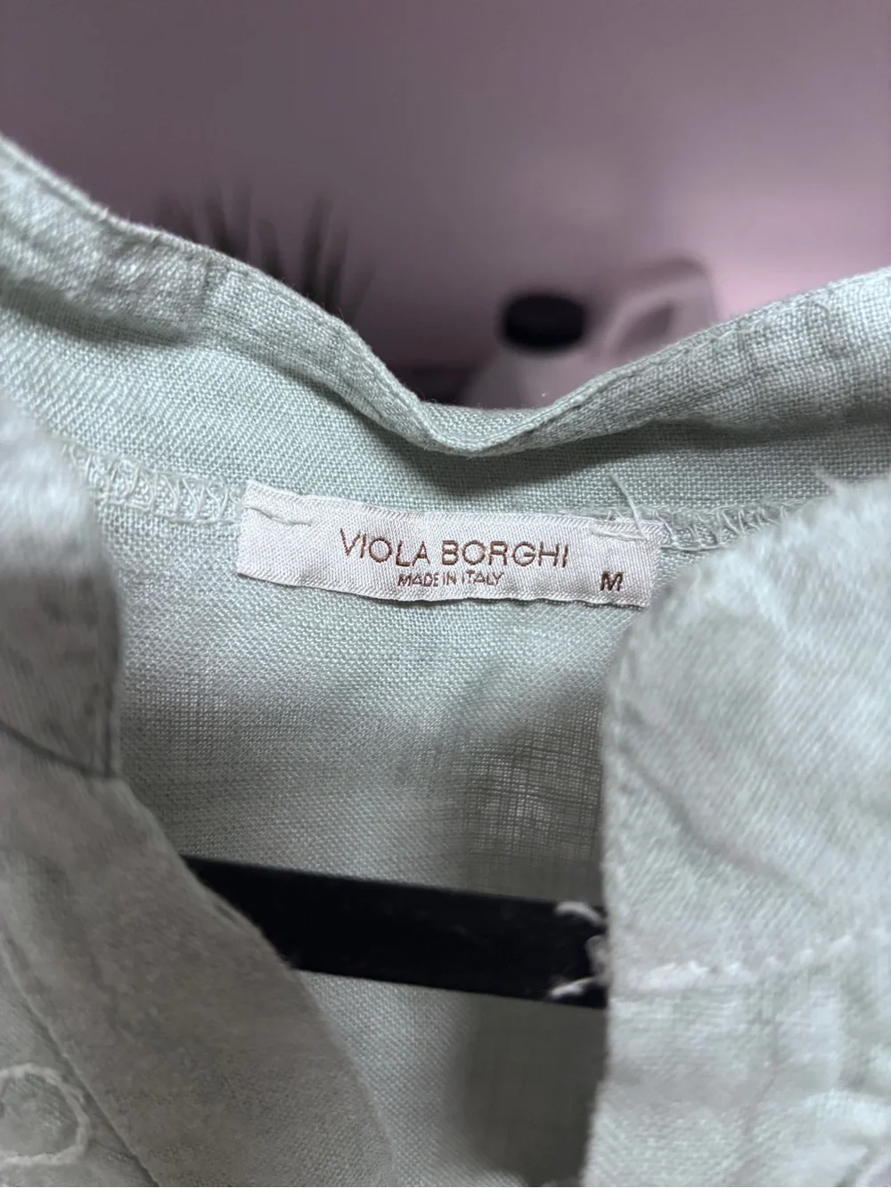 Girls' Sage Green Embroidered Casual Dress - Lightweight Button Front